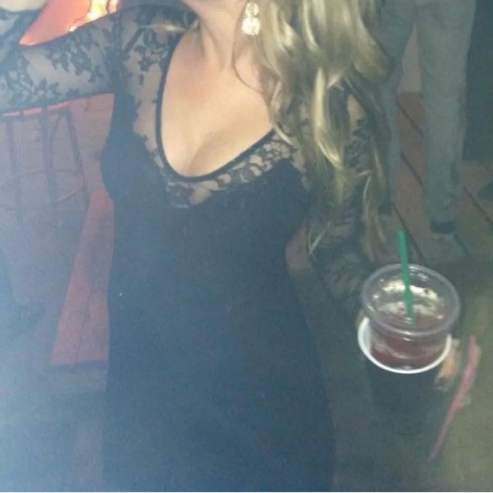 Express Black Lace Dress